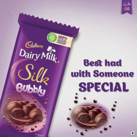 Cadbury Dairy Milk Silk Bubbly 50G