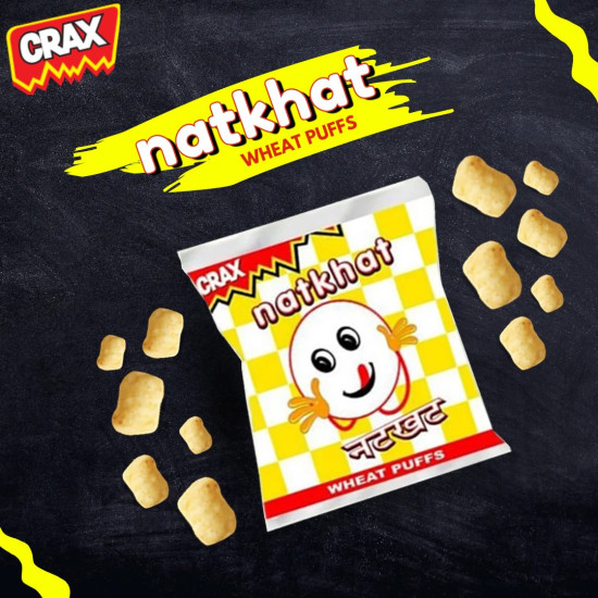 Crax Natkhat Classic Wheat Puffs Namkeen - Ready To Eat Savouries, 36 g