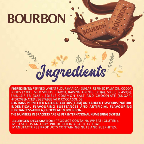 Bonn Americana Premium Chocolate Bourbonn Biscuits 150 G (Pack Of 8-150G Each)