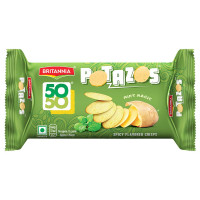 Britannia 50-50 Potazos Mint Magic Spicy Flavoured Crisps 71.5 G