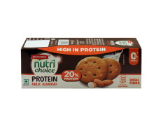 Britannia Nutri Choice Protein Milk Almond Biscuits 90 G