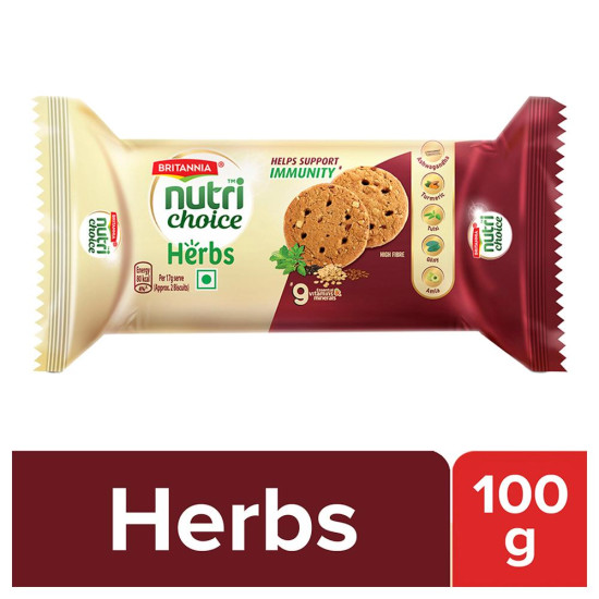 Britannia Nutrichoice Herbs Biscuits 100 G