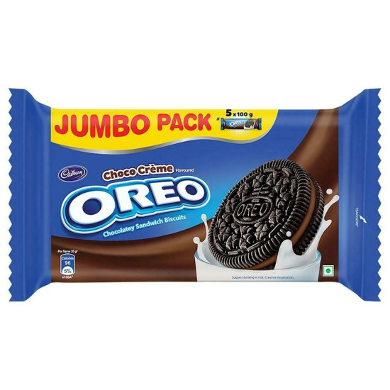 Cadbury Oreo Choco Creme Biscuits Jumbo Pack 481.25 G