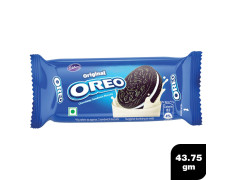 Cadbury Oreo Original Vanilla Cream Sandwich Biscuits 43.75 G