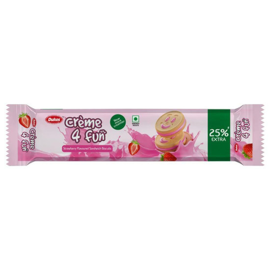 Dukes Creme 4 Fun Strawberry Cream Biscuits 150 G