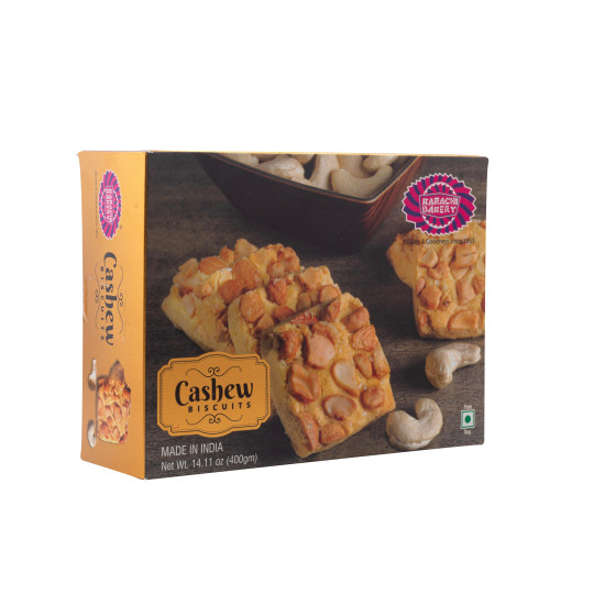 Karachi Bakery Cashew Biscuits 400 Grams ( Pack Of 2)