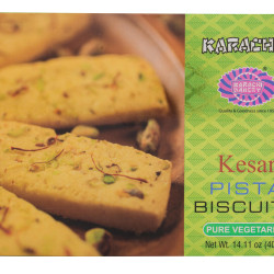 Karachi Bakery Premium Kesar Pista Biscuits 400 Grams ( Pack Of 2 )