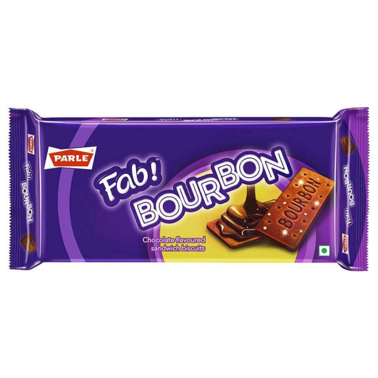 Parle Fab! Bourbon Chocolate Flavored Sandwich Biscuits 500 G