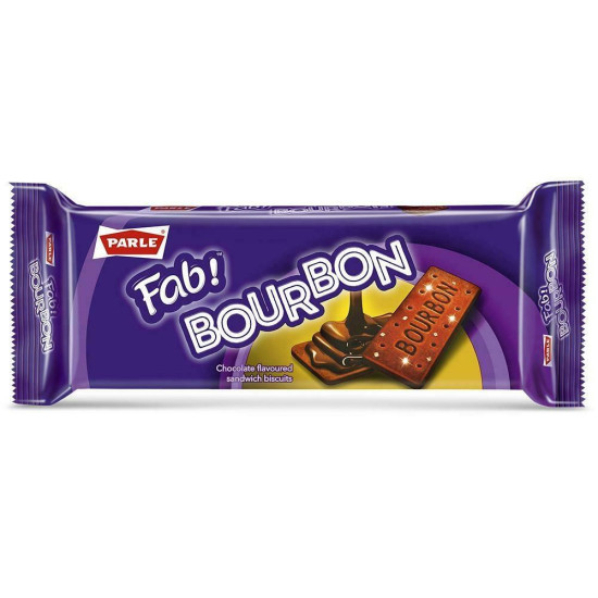 Parle Fab Bourbon Chocolate Cream Biscuits 150 G