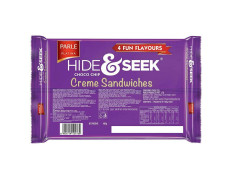 Parle Hide & Seek 4 Fun Flavours Choco Chip Creme Sandwich Biscuits 400 G