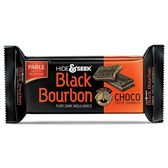 Parle Hide & Seek Black Bourbon Chocolate Cream Biscuits 100 G