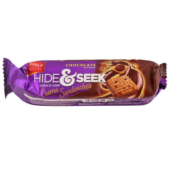 Parle Hide & Seek Fab Choco Chip Creme Sandwich Cookies 100 G