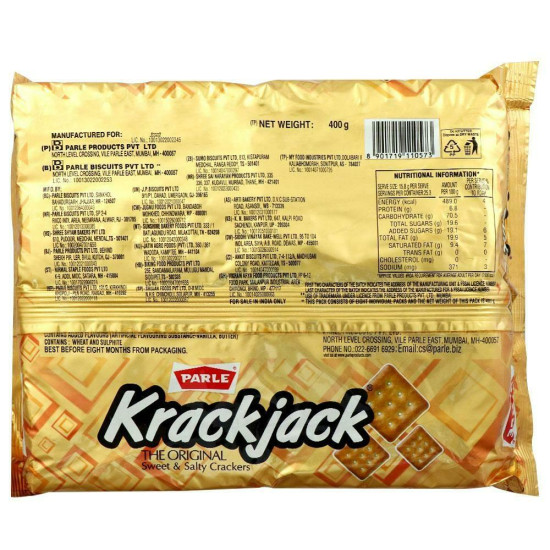 Parle Krack Jack Biscuits 400 G