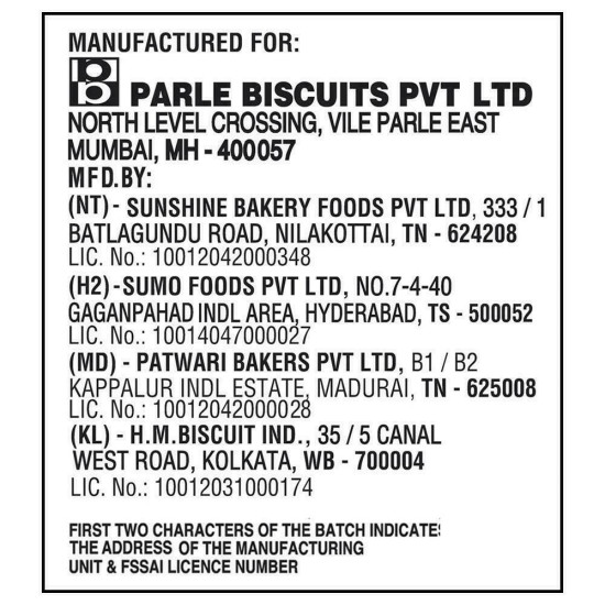 Parle Milk Shakti Biscuits 350 G