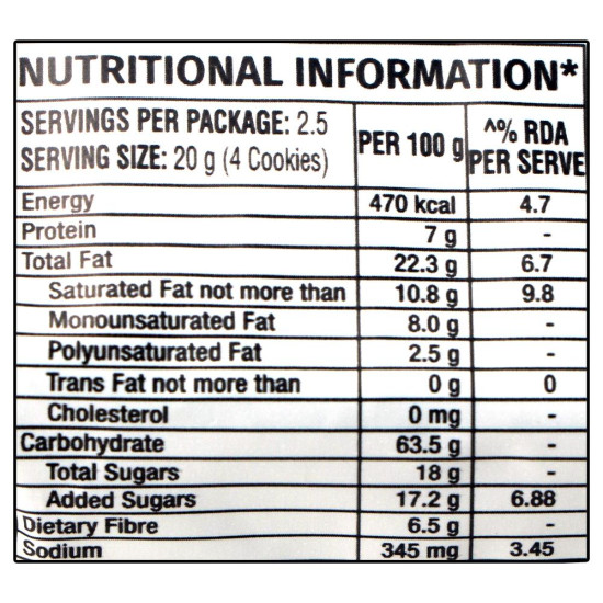 Sri Sri Tattva Digestive Cookies - Teatime Snack, For Diet Conscious, 50 g