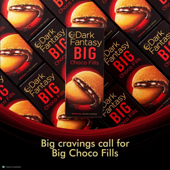 Sunfeast Dark Fantasy Big Choco Filled Cookie 150 G