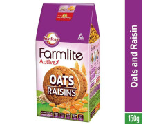 Sunfeast Farmlite Active Oats Biscuits With Raisins 150 G