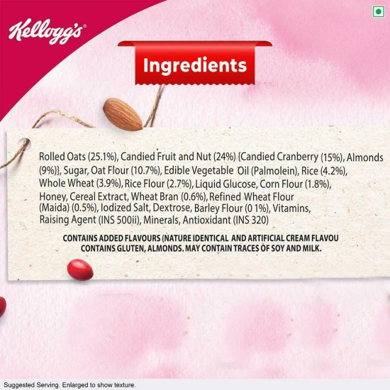 Kellogg's Almonds & Cranberries Crunchy Granola 145 G