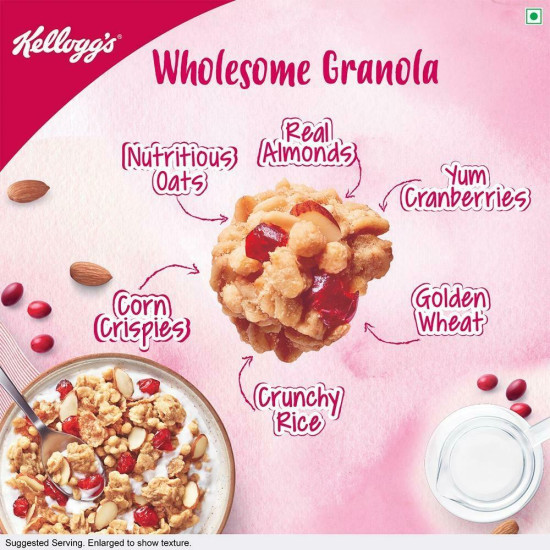 Kellogg's Almonds & Cranberries Crunchy Granola 145 G