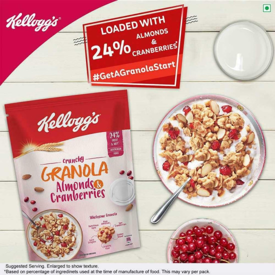 Kellogg's Almonds & Cranberries Crunchy Granola 460 G