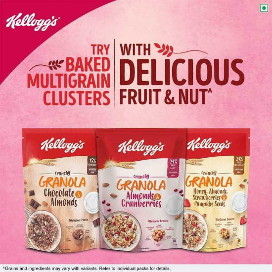 Kellogg's Almonds & Cranberries Crunchy Granola 460 G