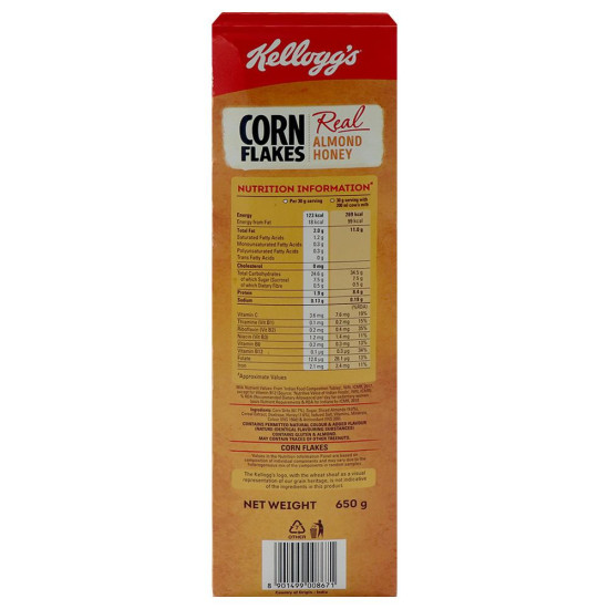 Kellogg's Corn Flakes With Real Almond & Honey 650 G