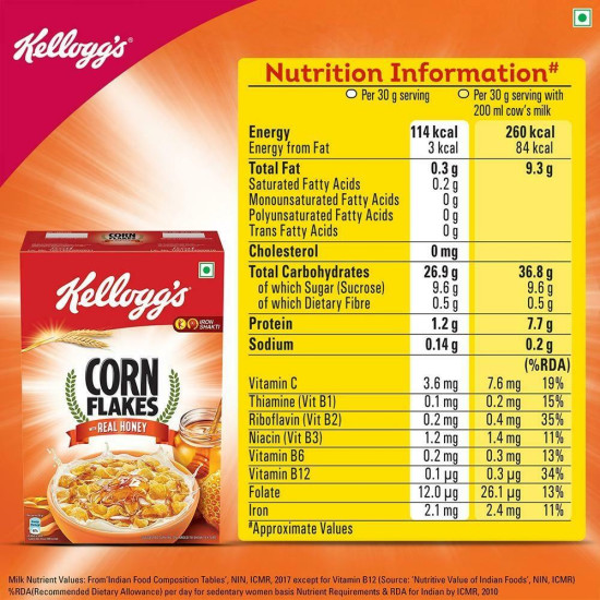 Kellogg's Corn Flakes With Real Honey 300 G