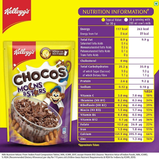 Kellogg's Moons & Stars Chocos 375 G