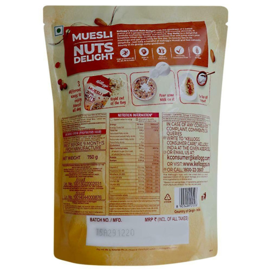 Kellogg's Nuts Delight Muesli 750 G