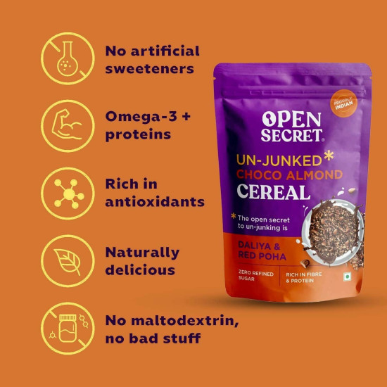 Open Secret Choco Almond Cereal Flakes - Pack Of 1