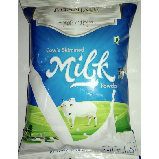 Patanjali Cow Skimmed Milk Powder, 500G