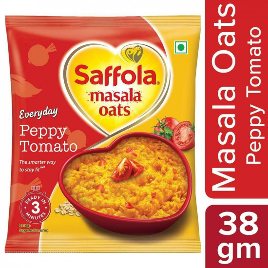Saffola Peppy Tomato Instant Masala Oats 38 G