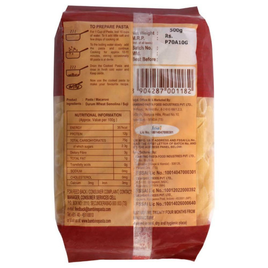 Bambino Premium Penne Pasta 500 G