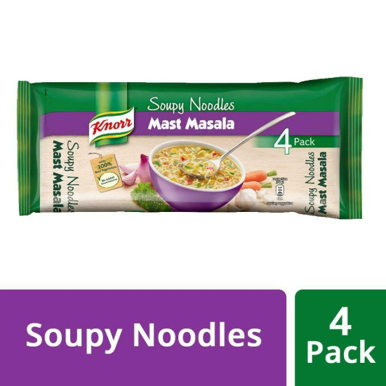 Knorr Mast Masala Instant Soupy Noodles 4 Pack 300 G