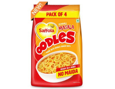Saffola Oodles Yummy Masala Noodles 184 G (Pack Of 4)