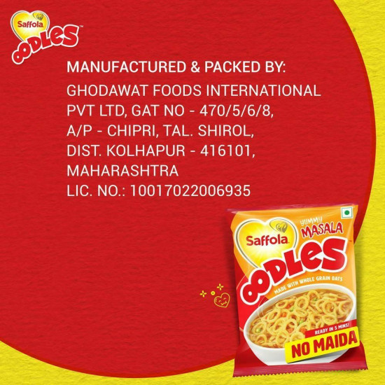 Saffola Oodles Yummy Masala Noodles 46 G