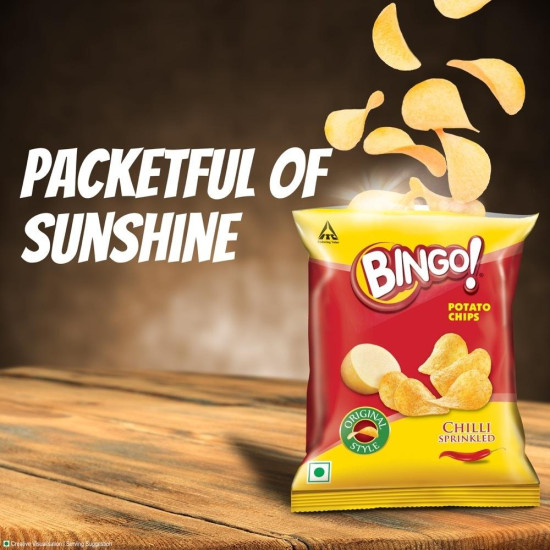 Bingo Original Style Chilli Sprinkled Potato Chips 90 G