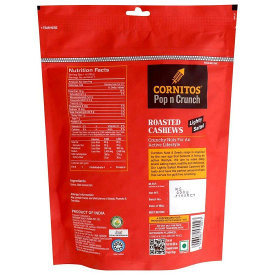 Cornitos Roasted Salted Cashew 200 G