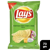 Lays American Style Cream & Onion Potato Chips 73 G