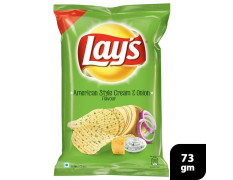 Lays American Style Cream & Onion Potato Chips 73 G