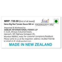 Heinz Big Red Tomato Sauce 500Ml