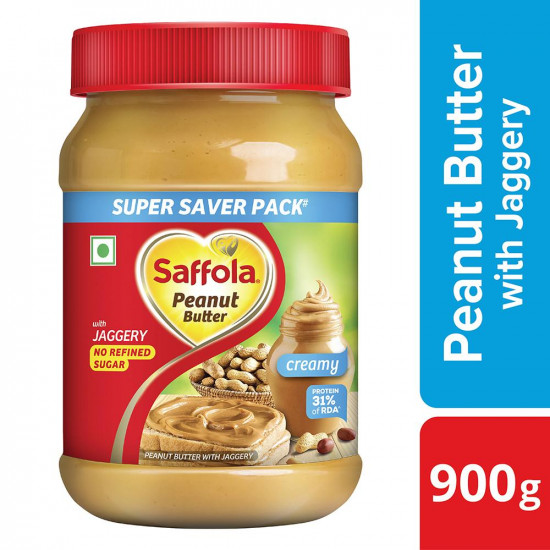 Saffola Creamy Peanut Butter With Jaggery 900 G