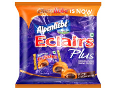 Alpenliebe Eclairs Plus Choco Caramel Chewy Toffee 136 G