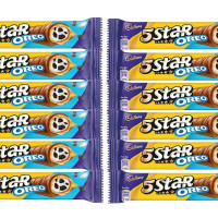 Cadbury 5 Star Oreo Chocolate Bar, Caramel, 41G X 12 Pcs