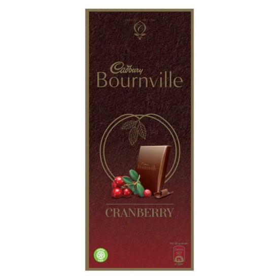 Cadbury Bournville Cranberry Dark Chocolate 80 G