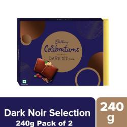 Cadbury Celebrations Dark Noir Selection, 240G - Rich & Luxurious Dark Chocolate