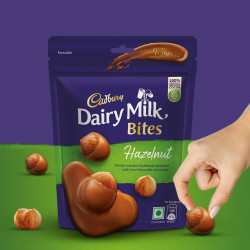 Cadbury Dairy Milk Bites- Hazelnut 40G - Rich & Creamy Chocolate Snack