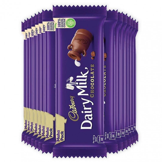 Cadbury Dairy Milk Chocolate Bar, 15 X 55 G Maha Pack