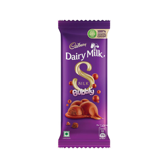 Cadbury Dairy Milk Silk Bubbly Chocolate 120 G