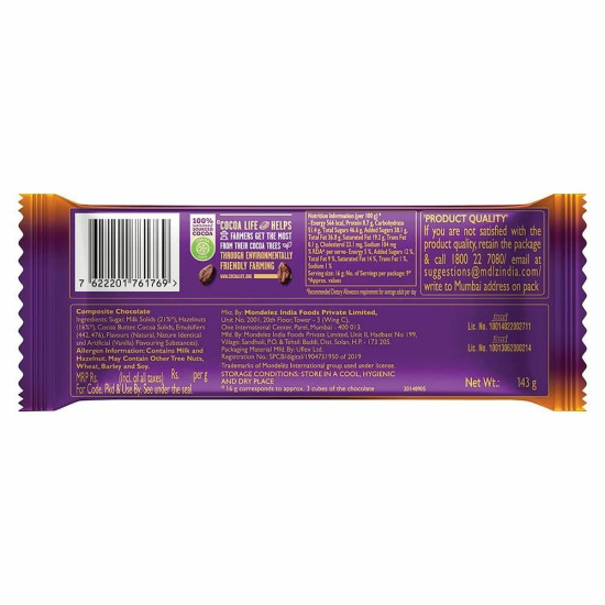 Cadbury Dairy Milk Silk Hazelnut 143 X 2 & Roast Almond 143G X 2 ,Pack Of 4